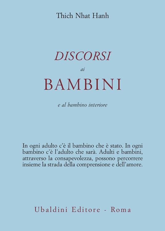 Discorsi ai bambini e al bambino interiore - Thich Nhat Hanh - copertina