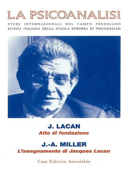 La psicoanalisi. vol. 30-31. Convegno Jacques Lacan (1901-2001) - copertina