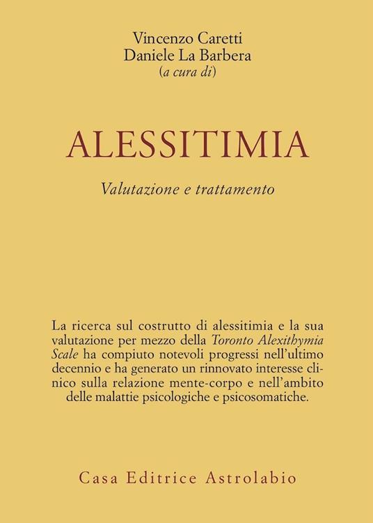 Alessitimia. Valutazione e trattamento - copertina