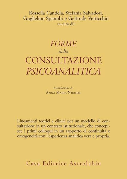 Forme della consultazione psicoanalitica - copertina