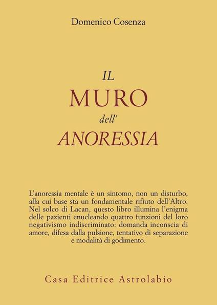 Il muro dell'anoressia mentale - Domenico Cosenza - copertina
