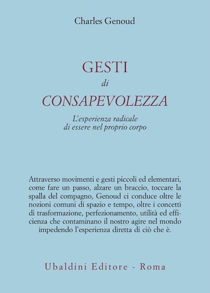 Gesti di consapevolezza. L'esperienza radicale di essere nel proprio corpo - Charles Genoud - copertina