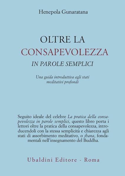 Oltre la consapevolezza in parole semplici - Henepola Gunaratana - copertina