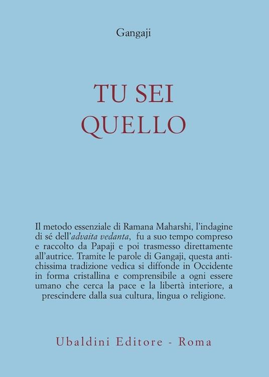 Tu sei quello - Gangaji - copertina
