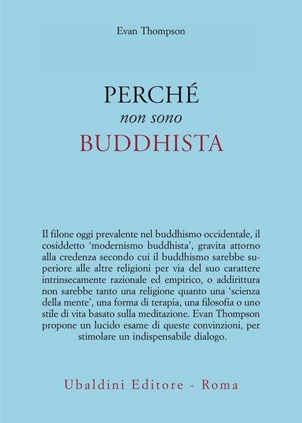 Perchè non sono buddhista - Evan Thompson - copertina