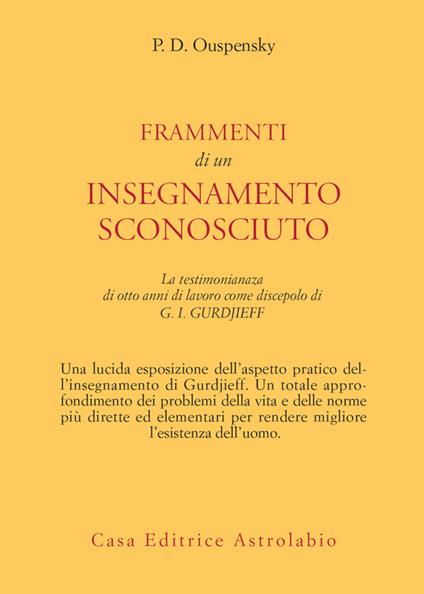 Frammenti di un insegnamento sconosciuto - P. D. Uspenskij - ebook