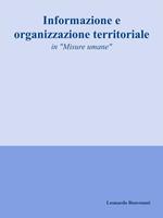 Informazione e organizzazione territoriale