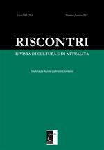 Riscontri. Rivista di cultura e di attualità (2019). Vol. 2: Riscontri. Rivista di cultura e di attualità (2019)