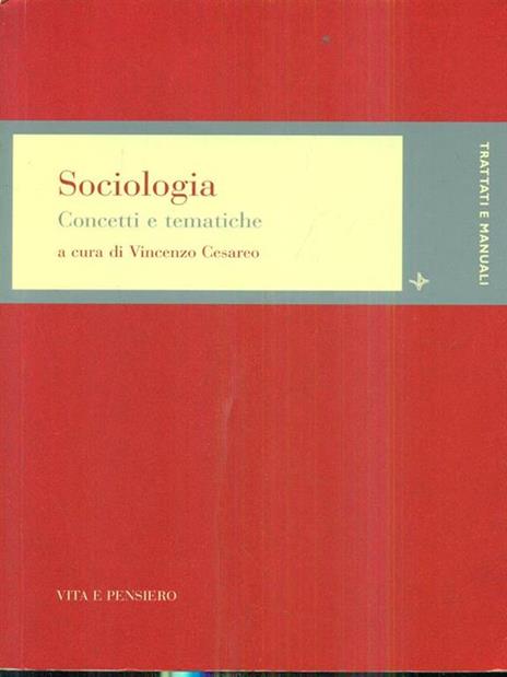 Sociologia. Concetti e tematiche - copertina