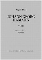 Johann Georg Hamann vol. 6-7: Officium tenebrarum 1785-1788
