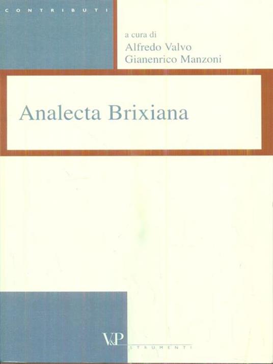 Analecta brixiana. Vol. 1 - 3