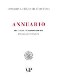 Annuario per l'anno accademico 2009-2010 - copertina