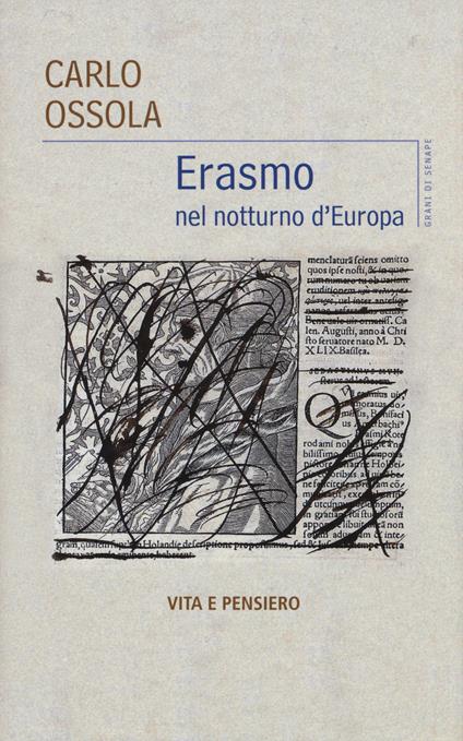 Erasmo nel notturno d'Europa - Carlo Ossola - copertina