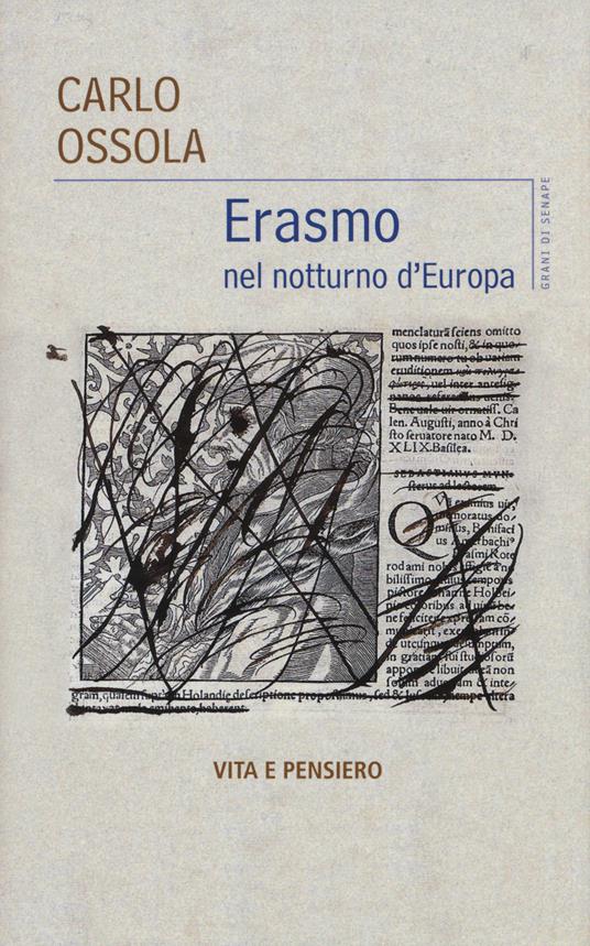 Erasmo nel notturno d'Europa - Carlo Ossola - copertina