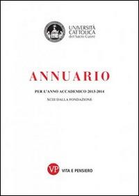 Annuario per l'anno accademico 2013-2014. 93° dalla fondazione. Con CD-ROM - copertina