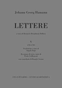Lettere. Vol. 5: (1783-1785).