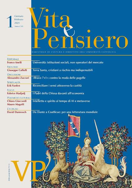 Vita e pensiero (2024). Vol. 1 - copertina