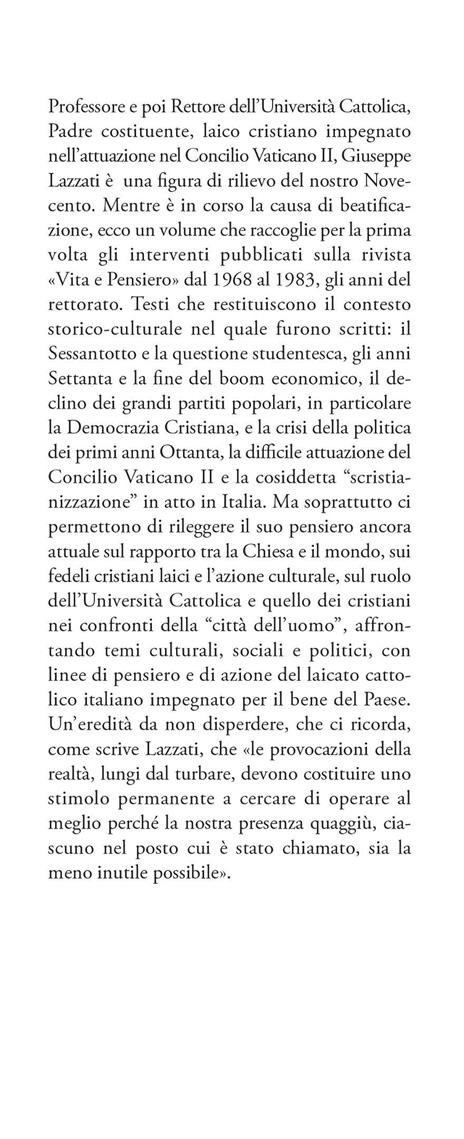 Per una civiltà dell'uomo - Giuseppe Lazzati - 3