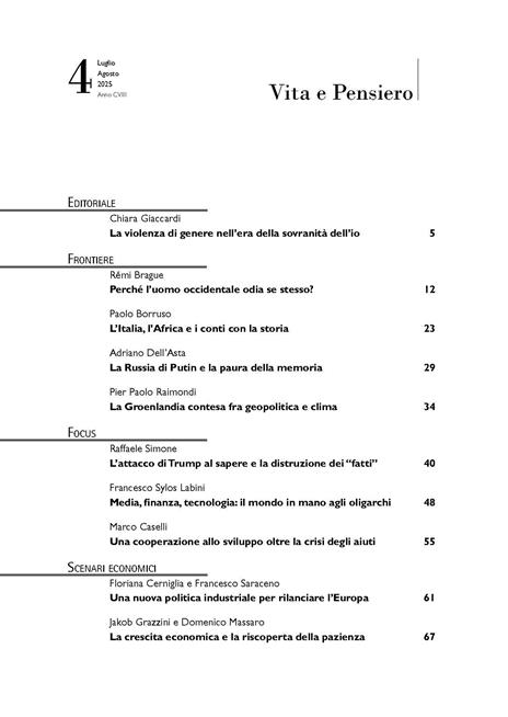 Vita e pensiero (2025). Vol. 4 - 2