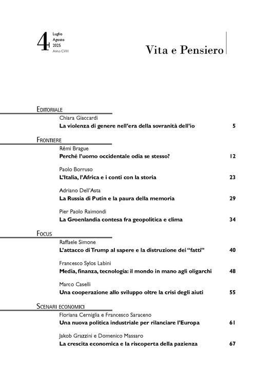Vita e pensiero (2025). Vol. 4 - 2