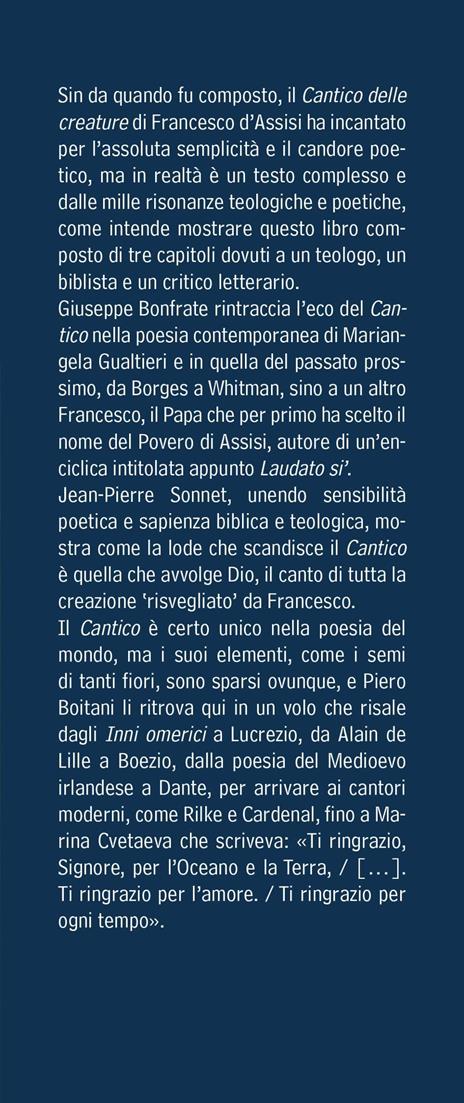 Il Cantico delle creature e la poesia del mondo - Andrea Boitani,Giuseppe Bonfrate,Jean-Pierre Sonnet - 3