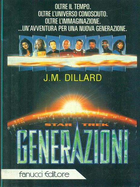 Star Trek: generazioni - J. M. Dillard - copertina