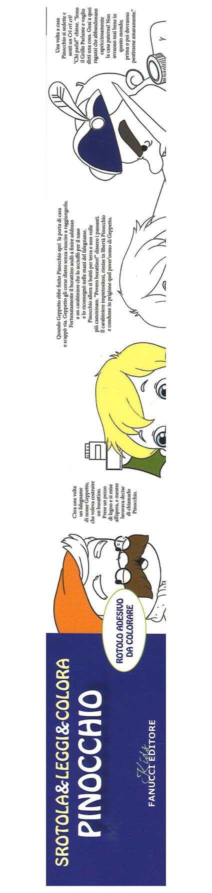 Pinocchio. Srotola & leggi & colora. Ediz. illustrata - copertina