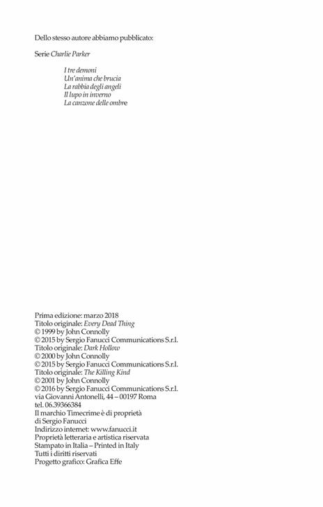 Charlie Parker indaga tre volte - John Connolly - 3