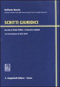 Scritti giuridici - Raffaele Rascio - copertina