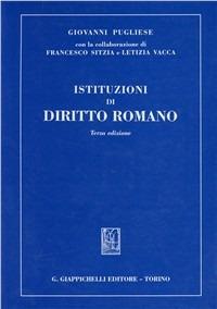 Istituzioni di diritto romano - Giovanni Pugliese - copertina
