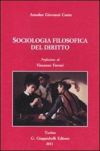 Sociologia filosofica del diritto - Amedeo G. Conte - copertina