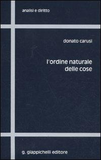 L' ordine naturale delle cose - Donato Carusi - copertina