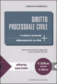Diritto processuale civile - Crisanto Mandrioli - copertina