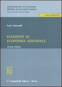 Elementi di economia aziendale - Lucia Giovanelli - copertina