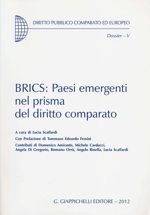 BRICS: Paesi emergenti nel prisma del diritto comparato - copertina