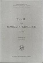 Annali del seminario giuridico (2010-2011). Vol. 54