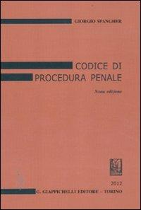 Codice di procedura penale - Giorgio Spangher - copertina