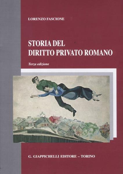 Storia del diritto privato romano - Lorenzo Fascione - copertina