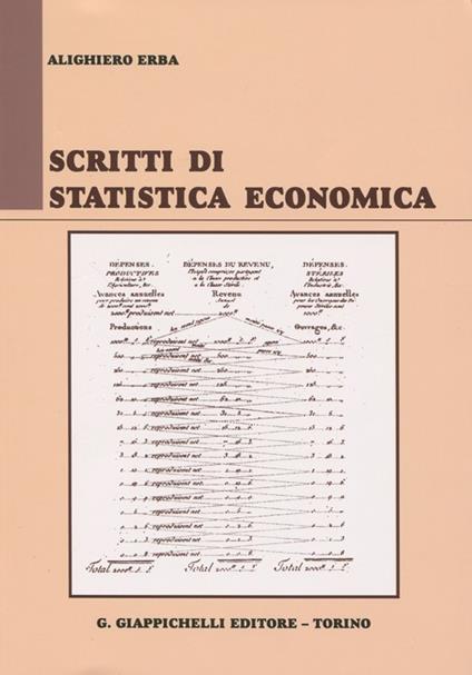 Scritti di statistica economica - Alighiero Erba - copertina