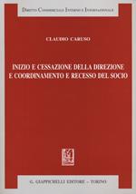 Inizio e cessazione della direzione e coordinamento e recesso del socio