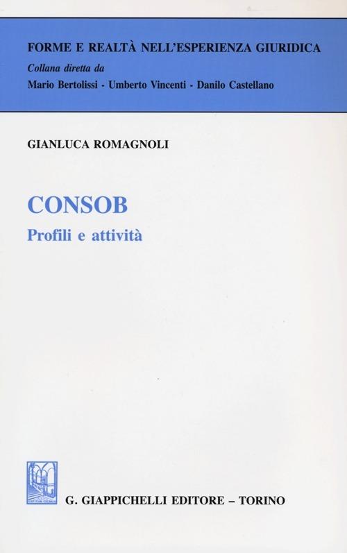 Consob. Profili e attività - Gianluca Romagnoli - copertina