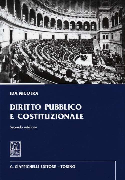 Diritto pubblico e costituzionale - Ida Angela Nicotra - copertina