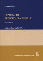 Lezioni di procedura penale