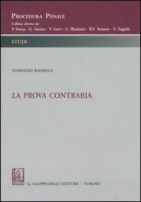 La prova contraria - Tommaso Rafaraci - copertina