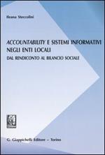 Accountability e sistemi informativi negli enti locali. Dal rendiconto al bilancio sociale