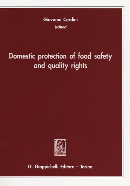 Domestic protection of food safety and quality rights - copertina