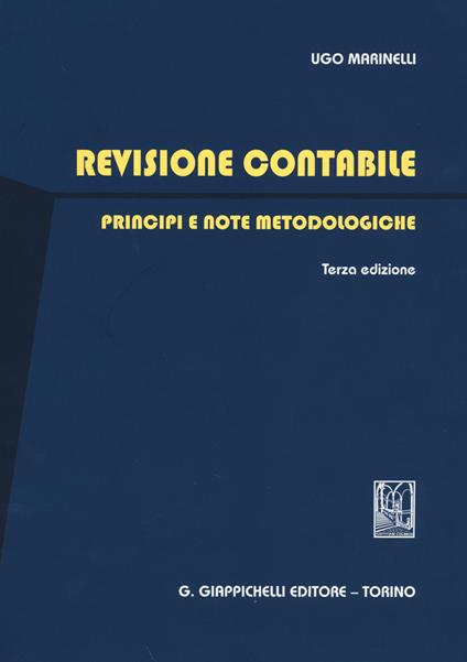 Revisione contabile. Principi e note metodologiche - Ugo Marinelli - copertina