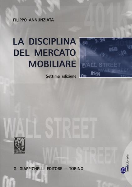 La disciplina del mercato mobiliare - Filippo Annunziata - copertina