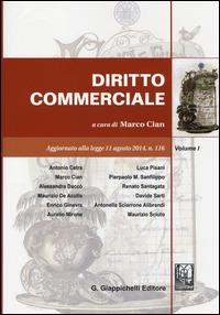 Diritto commerciale. Vol. 1 - copertina