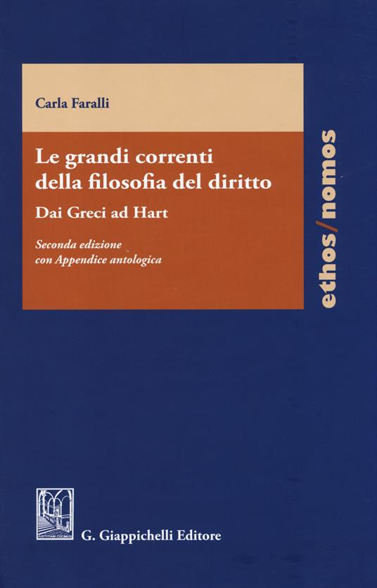 Le grandi correnti della filosofia del diritto - Carla Faralli - copertina